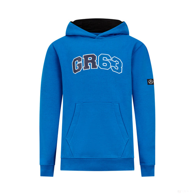 Sweat à capuche Mercedes George Russell, bleu - FansBRANDS®