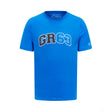 T-shirt logo Mercedes George Russell, Hommes, Bleu - FansBRANDS®