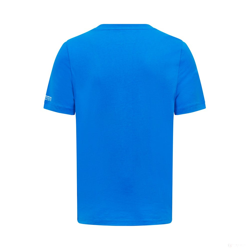 T-shirt logo Mercedes George Russell, Hommes, Bleu - FansBRANDS®
