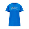 T-Shirt Logo Mercedes George Russell, Femmes, Bleu - FansBRANDS®