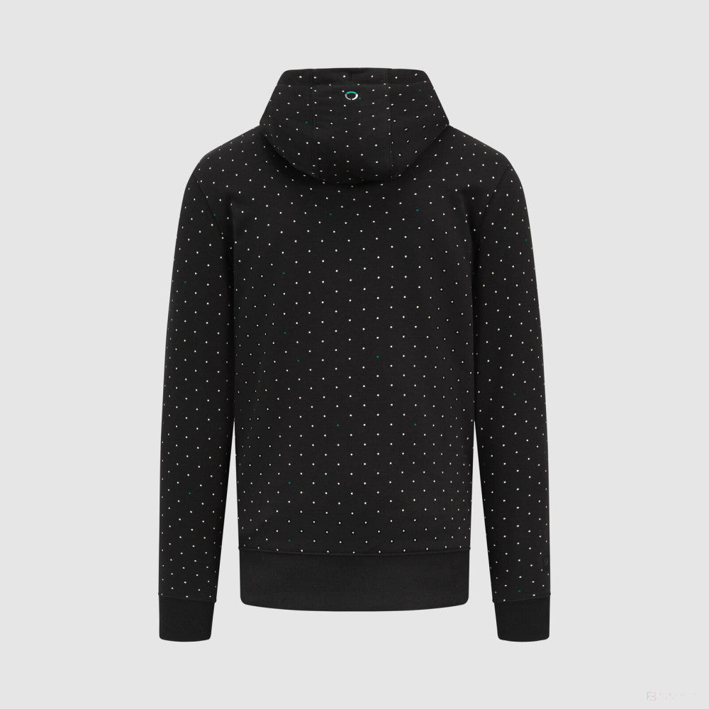 Sweat à capuche à pois Mercedes, noir - FansBRANDS®