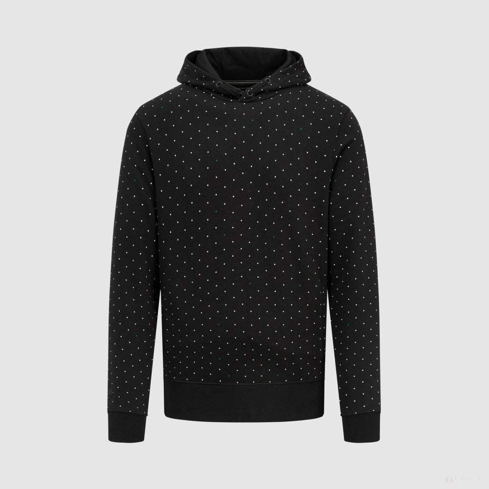 Sweat à capuche à pois Mercedes, noir - FansBRANDS®