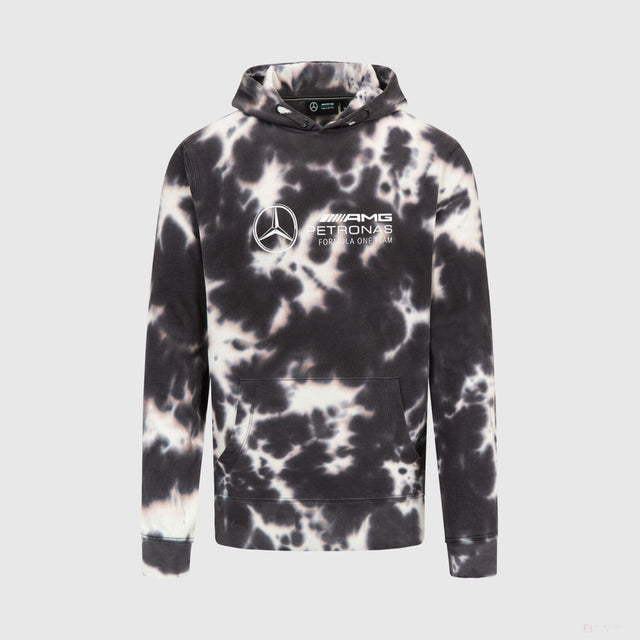 Sweat à capuche 'Tie Dye' de Mercedes, gris - FansBRANDS®