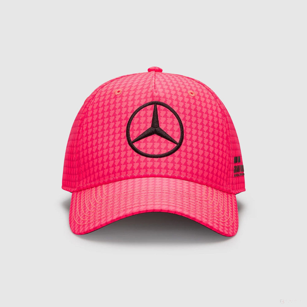 Mercedes Team Lewis Hamilton Col Driver casquette de baseball Néon rose, 2023 - FansBRANDS®
