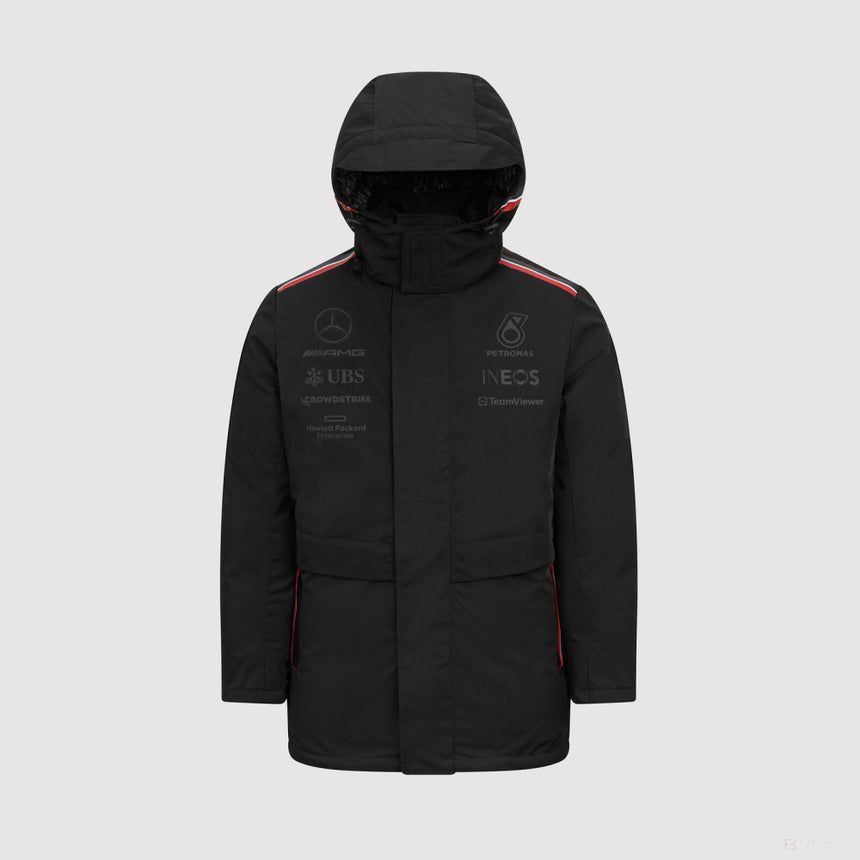 Équipe Mercedes, veste d'hiver, noire, 2023 - FansBRANDS®