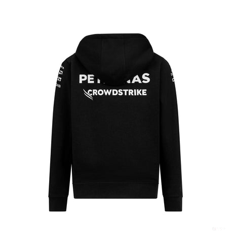 Sweat-shirt à capuche pour enfants de l'équipe Mercedes, noir, 2021 - FansBRANDS®