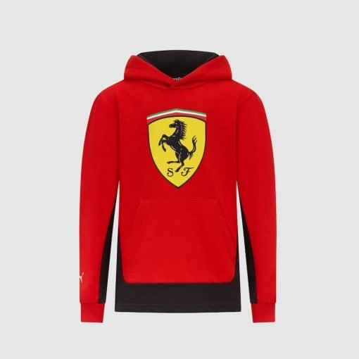 Ferrari Kids Big Shield Hoodie, Red