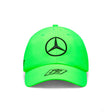 Équipe Mercedes, casquette de pilote George Russell vert fluo, 2023 - FansBRANDS®