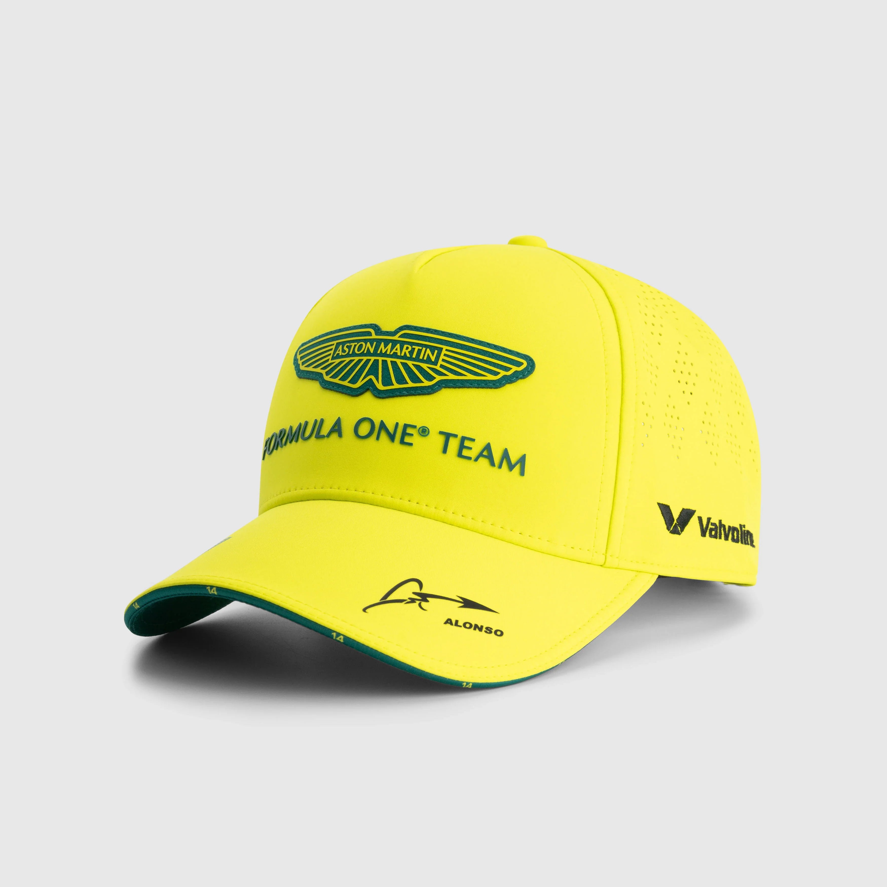 Aston Martin AMF1, Équipe, Casquette, Fernando Alonso, Citron vert 🔥