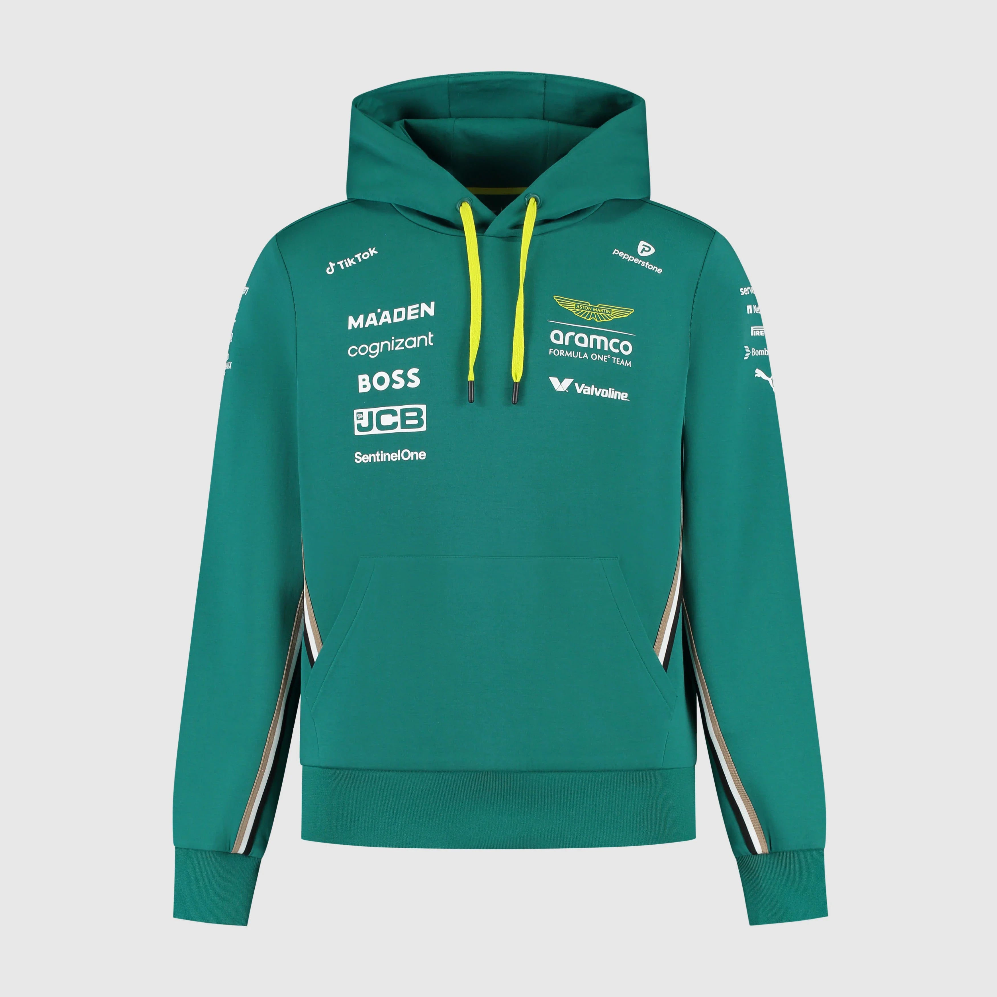 Sudadera con capucha Aston Martin AMF1, color verde