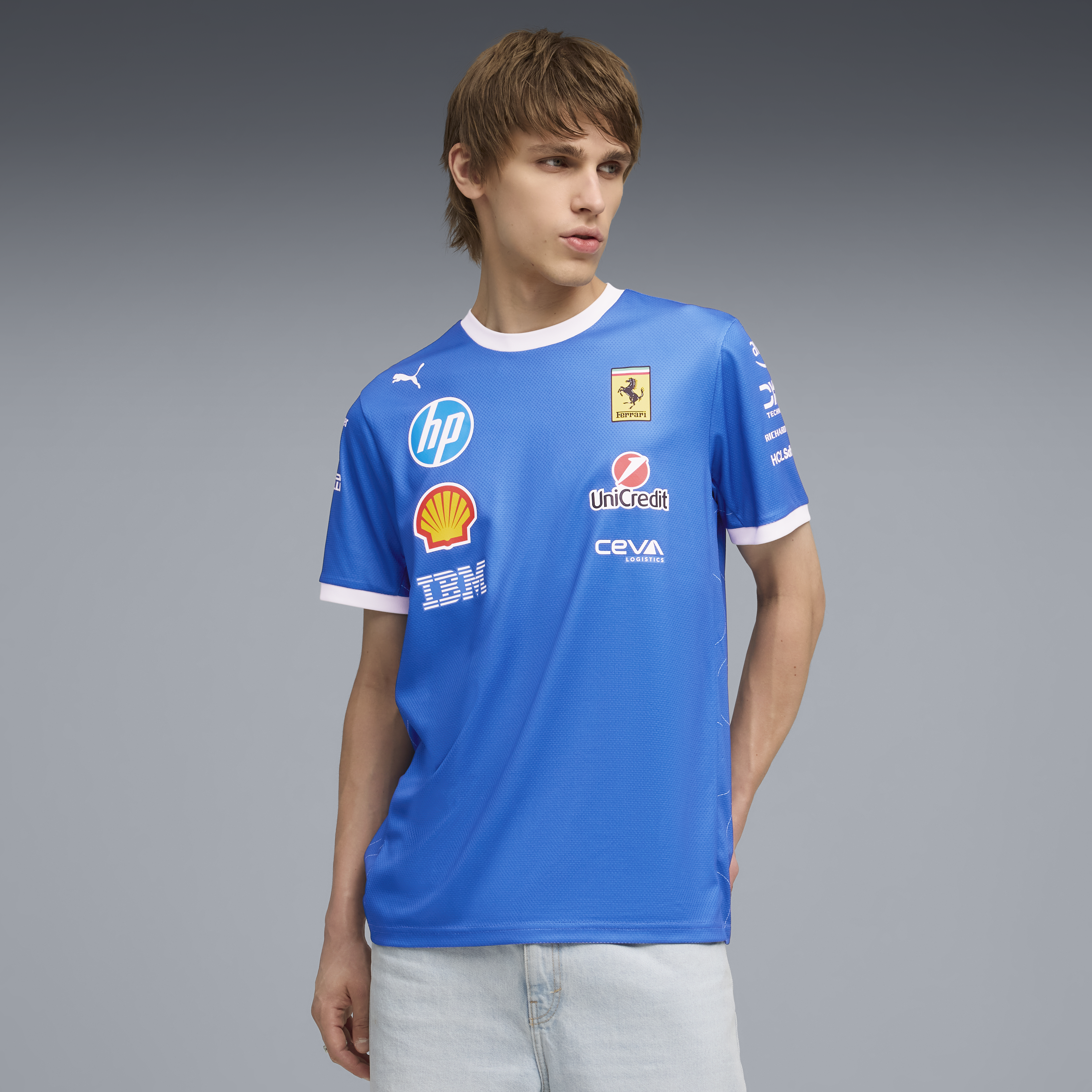 T-shirt Ferrari, équipe, édition spéciale Puma Monza, bleu 🔥