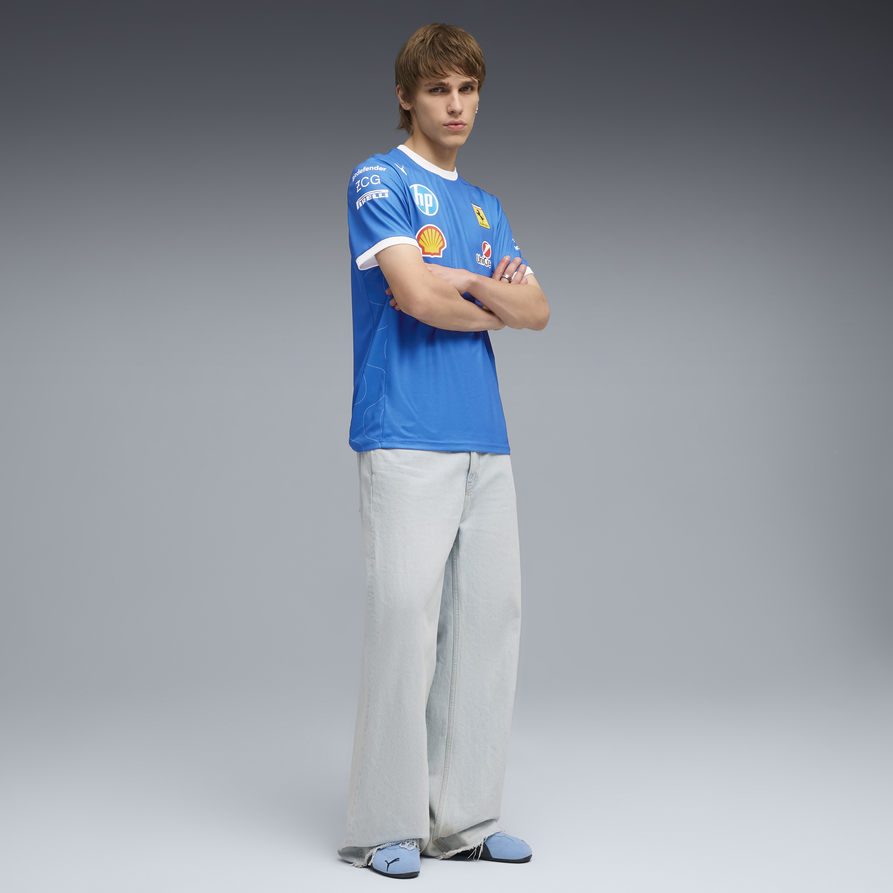 T-shirt Ferrari, équipe, édition spéciale Puma Monza, bleu 🔥