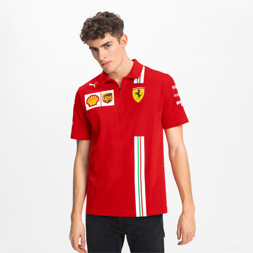 20/21, Rouge, Puma Ferrari Équipe Polo - FansBRANDS®
