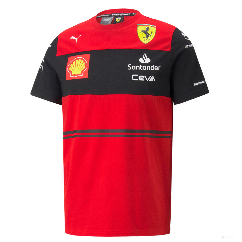 T-shirt col rond, Puma Ferrari Race, 2022, Rouge - FansBRANDS®