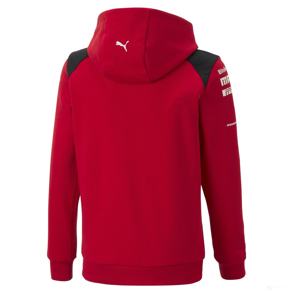 Sweat à capuche Ferrari, Puma, équipe, enfant, rouge, 2023