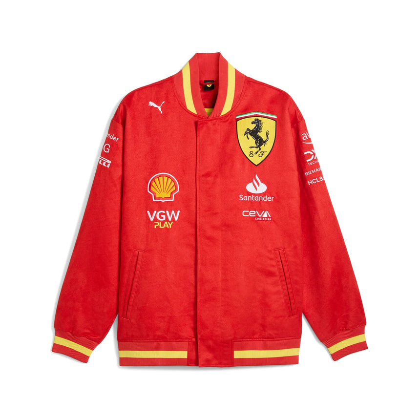 Chaqueta Ferrari Puma del equipo universitario, roja, 2024