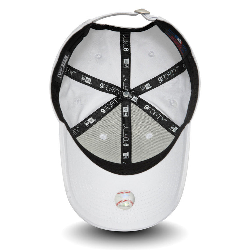 Casquette New York Yankees, New Era, 9FORTY, essentielle, tout blanc