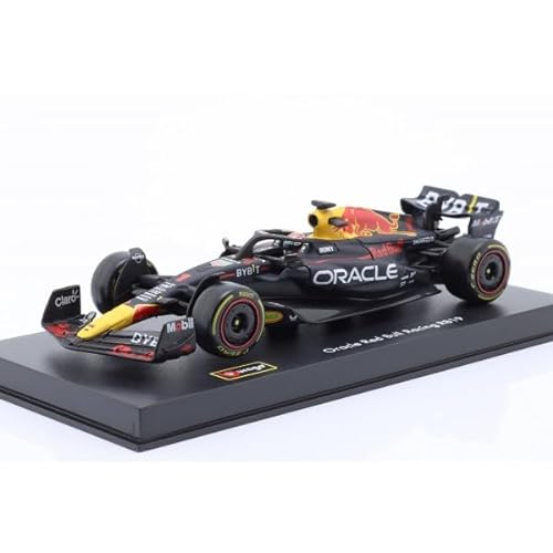 Modèle réduit Red Bull Racing RB19, bburago, 1:43, Max Verstappen #1, boîte en acrylique, 2023