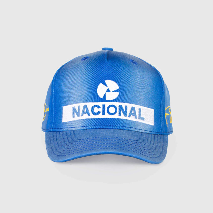 casquette Ayrton Senna, Nacional, replica, bleue