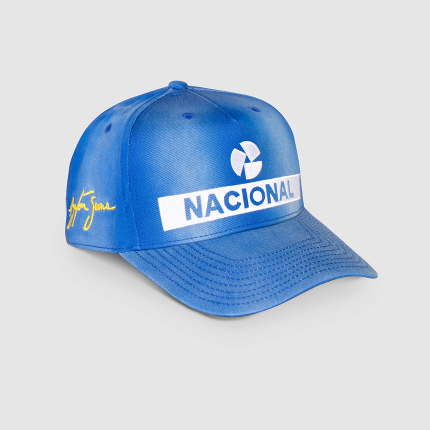 casquette Ayrton Senna, Nacional, replica, bleue