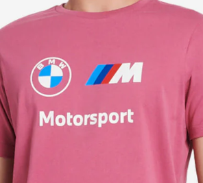 CAMISETA BMW MMS ESS LOGO TEE Orquídea Polvorienta 2022