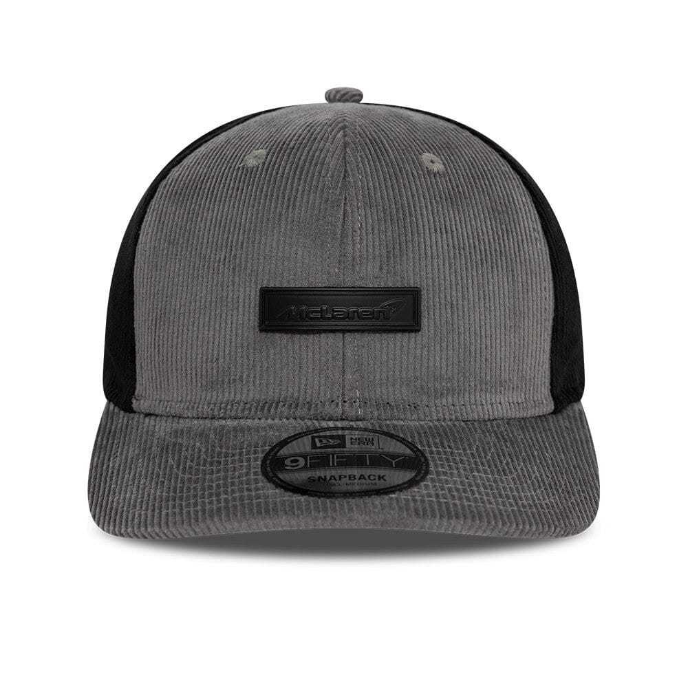 Gorra McLaren, New Era, de pana, gris