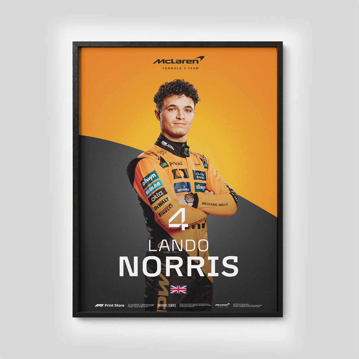 F1 Print – Affiche Lando Norris (format A3)