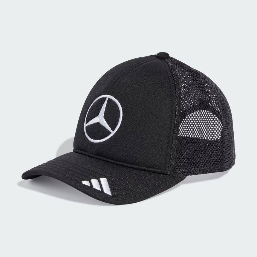 Casquette Mercedes, trucker, grand logo, noir 🔥