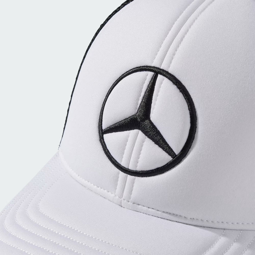 Casquette Mercedes, trucker, grand logo, blanc/noir 🔥