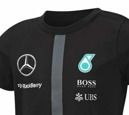 Mercedes Kids T-shirt, Team, black, 2015