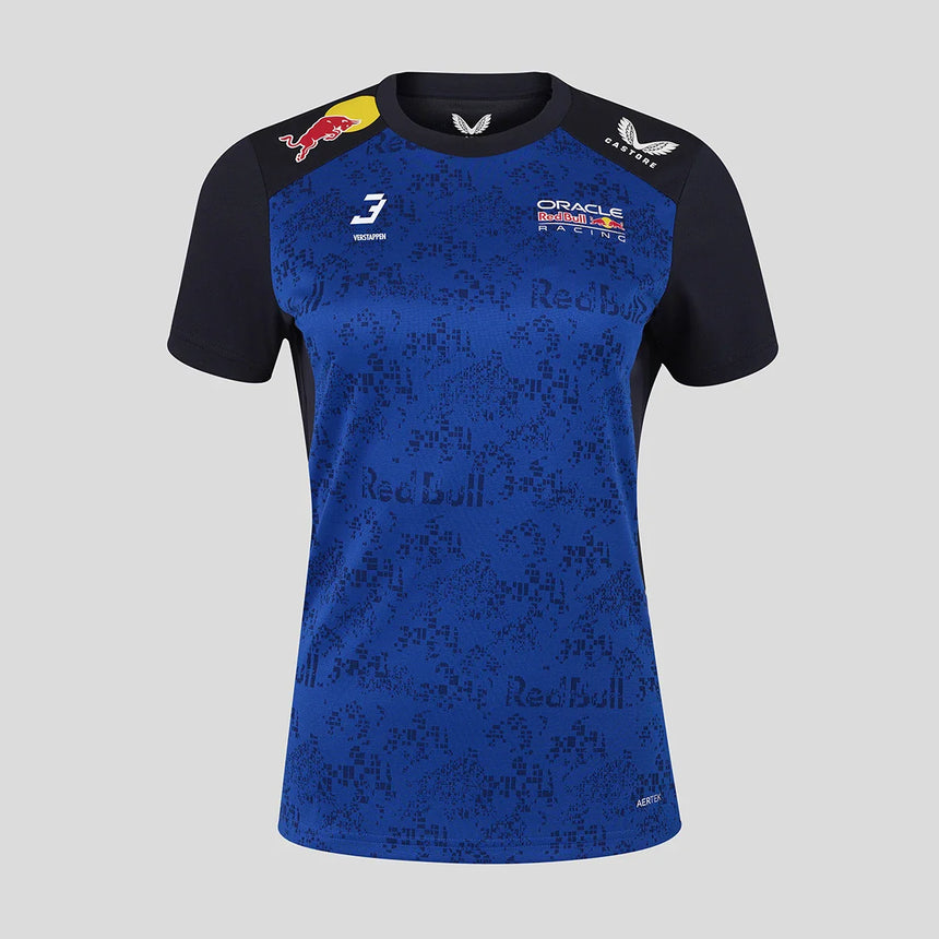 T-shirt Red Bull, équipe, Max Verstappen, femmes, bleu