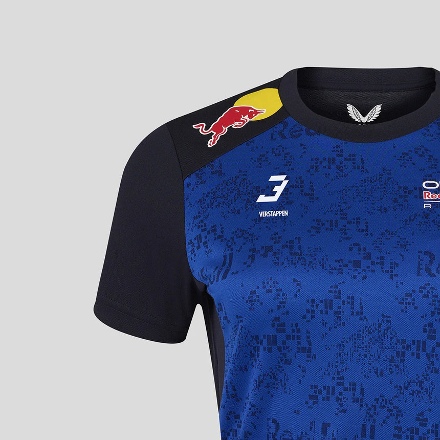 T-shirt Red Bull, équipe, Max Verstappen, femmes, bleu