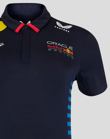 Red Bull t-shirt avec col chemise, Castore, Max Verstappen, femmes, bleu - FansBRANDS®