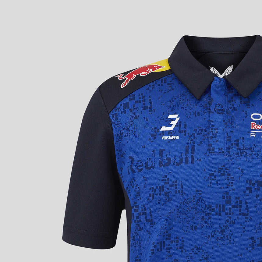 Polo Red Bull, équipe, Max Verstappen, enfants, bleu