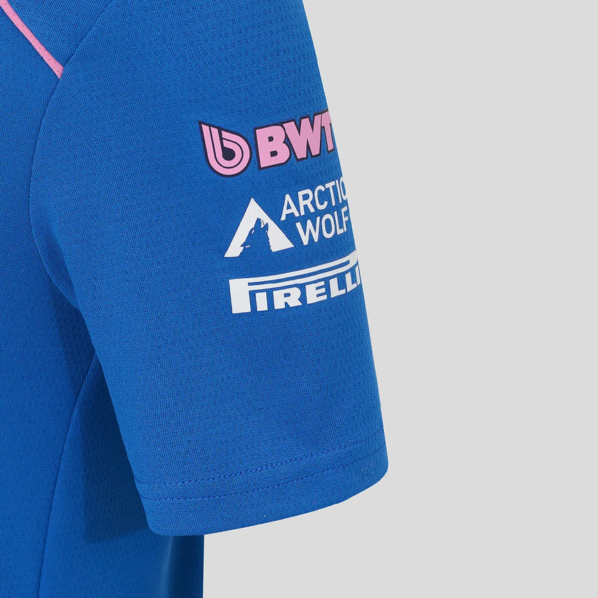 T-shirt Alpine, équipe, enfants, bleu, 2026