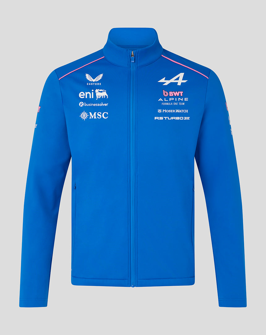 Veste softshell alpine, équipe, bleu, 2026