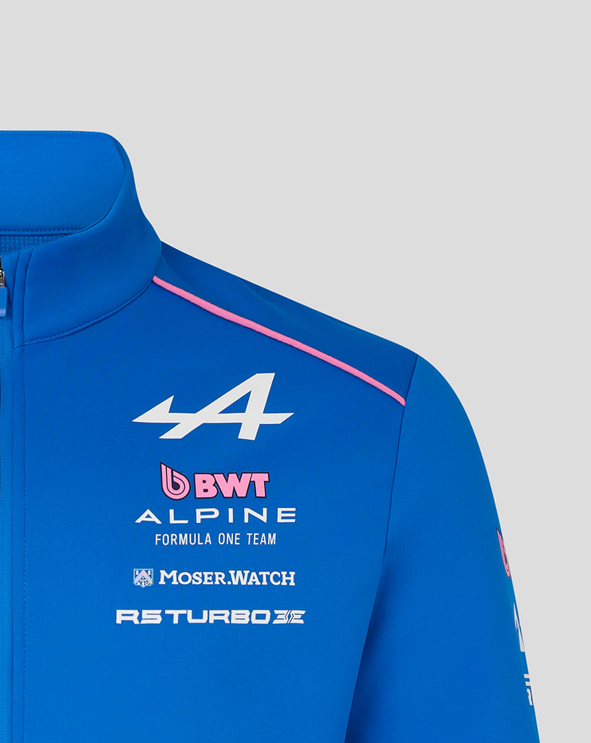 Veste softshell alpine, équipe, bleu, 2026
