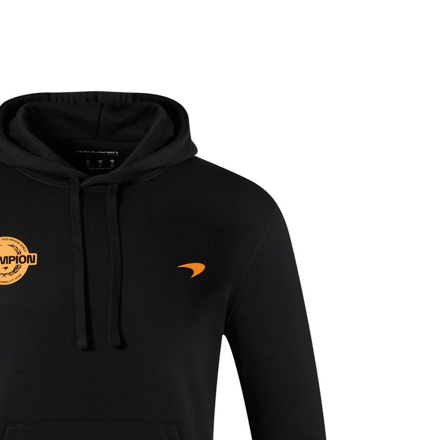 Hoodie McLaren, Lando Norris, Champion du monde 2025, Édition Spéciale, noir