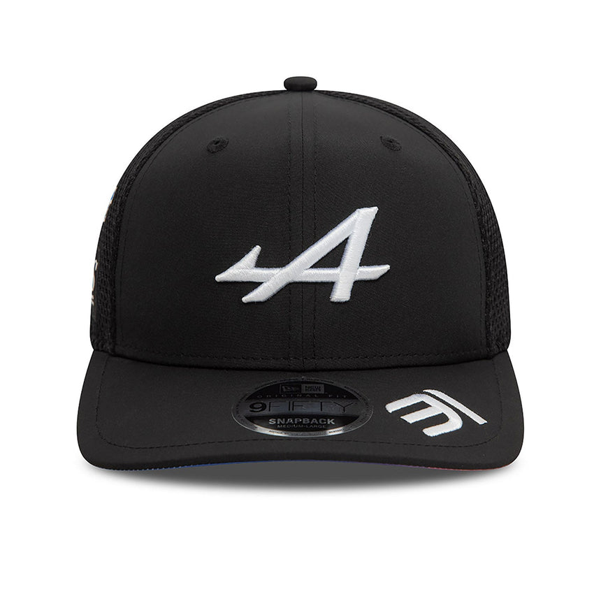 Gorra Alpine, New Era, Esteban Ocon, 9FIFTY, Adulto, Negro, 2024