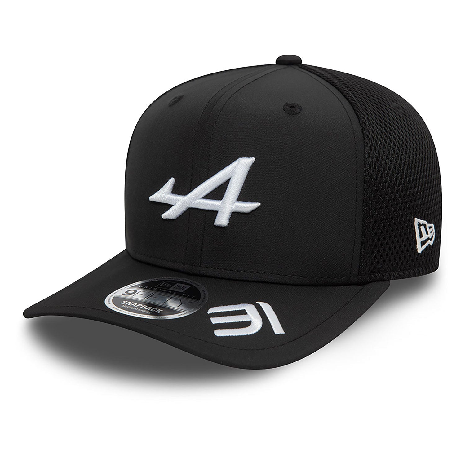 Alpine Cap, New Era, Esteban Ocon, 9FIFTY, Adult, Black, 2024