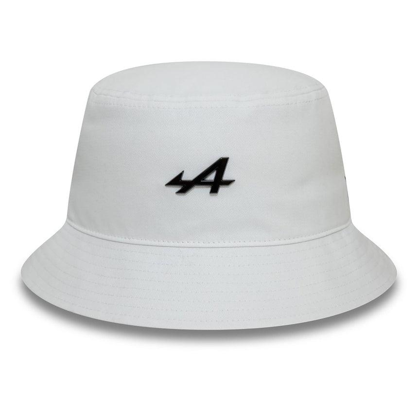 Gorra Alpine, New Era, insignia de metal, blanca