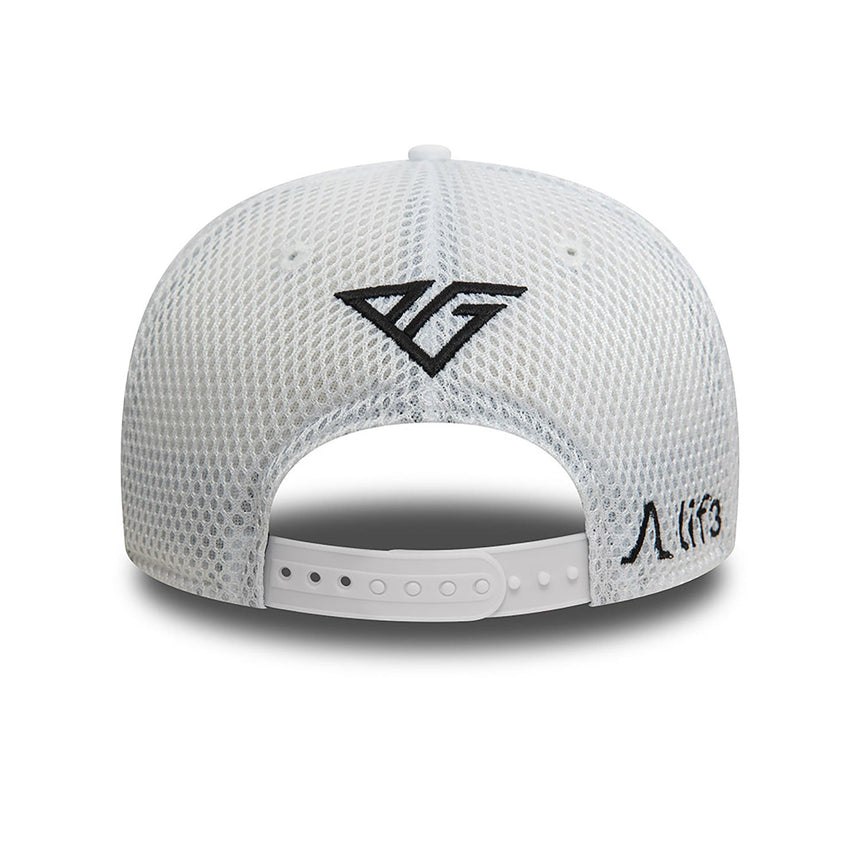 Gorra Alpine, New Era, Pierre Gasly, 9FIFTY, Adulto, Blanco, 2024