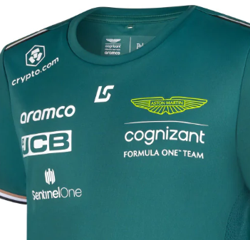 Camiseta oficial del piloto del equipo Aston Martin Aramco Cognizant F1, Lance Stroll, 2023