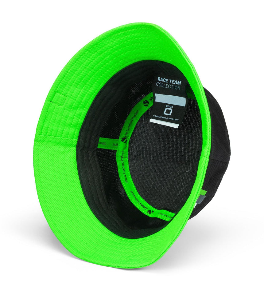 Gorra de pescador Kick Sauber, CODE ZERO, equipo, carreras, negra, 2024