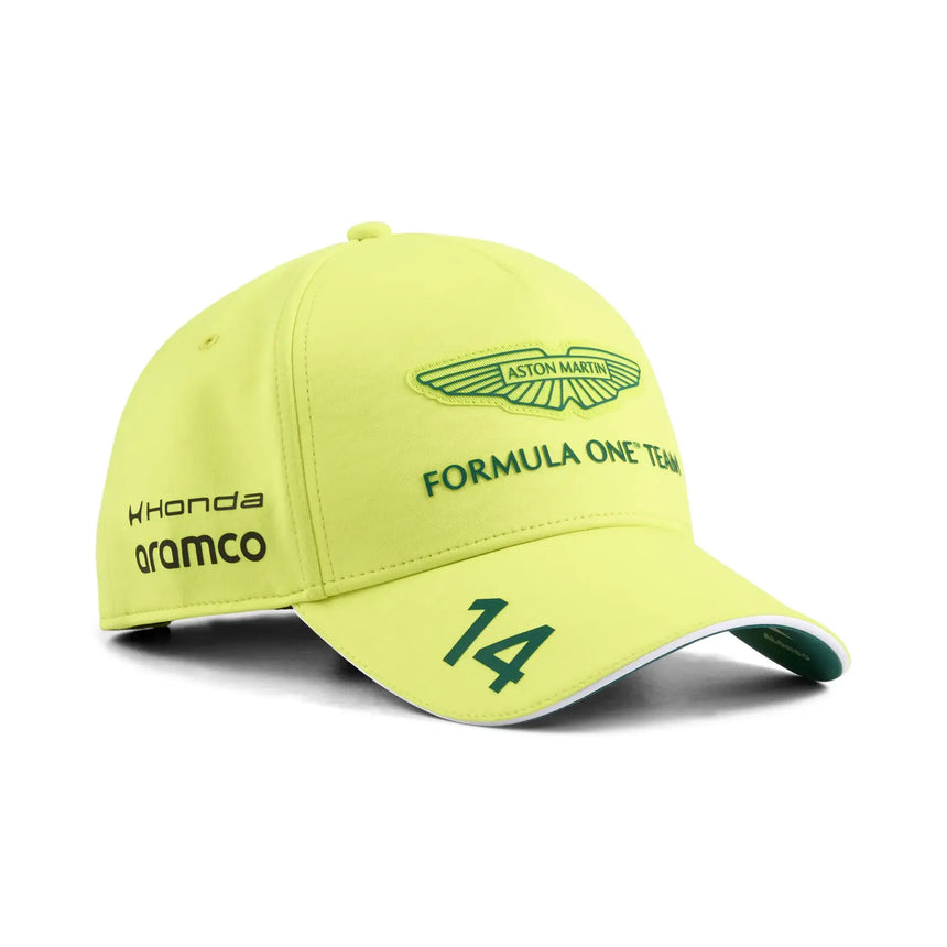 Casquette Aston Martin, équipe, Fernando Alonso, Puma, citron vert, 2026