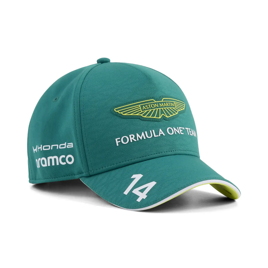 Casquette Aston Martin, équipe, Fernando Alonso, Puma, enfants, verte, 2026