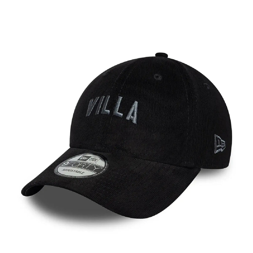 Casquette Aston Villa, cord, 9FORTY, New Era, noire