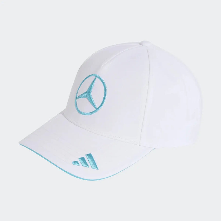 Casquette Mercedes, équipe, adidas, George Russell, blanche