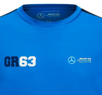 Camiseta deportiva Mercedes George Russell, azul