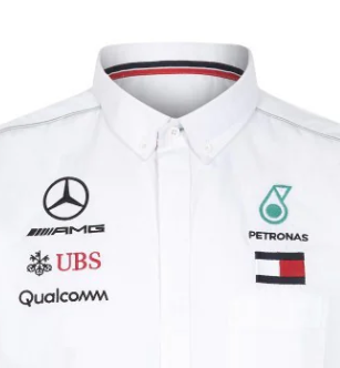 Camiseta del equipo Mercedes, blanca, 2018